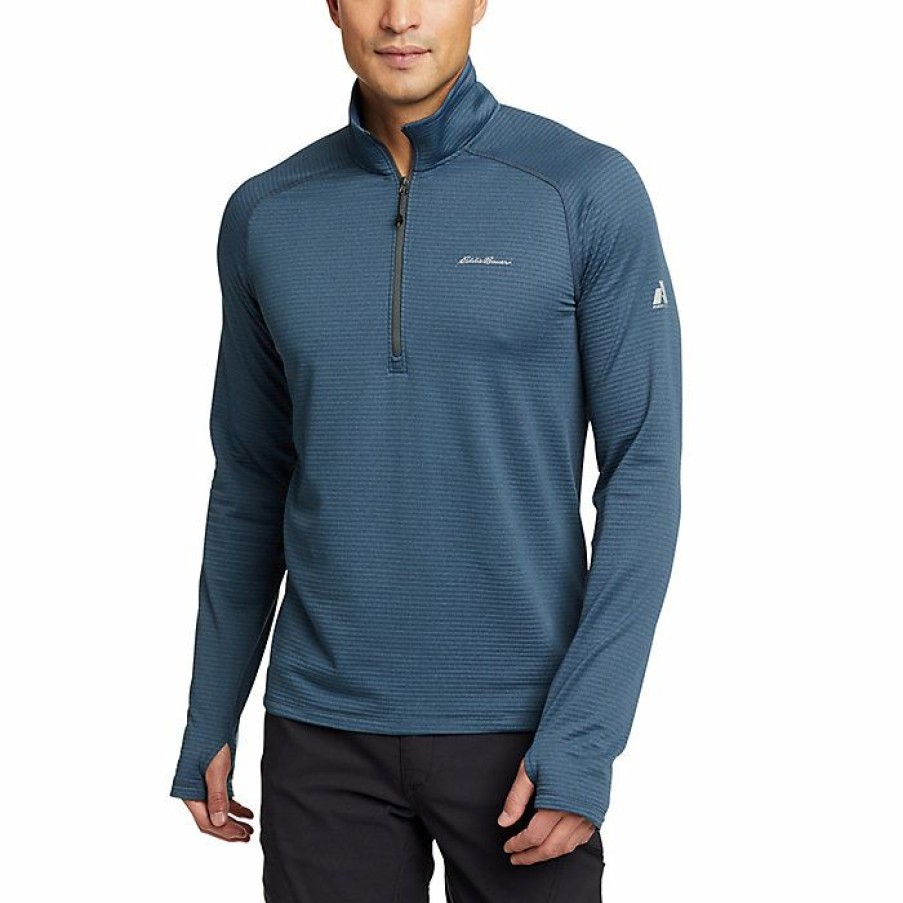 Apparel Eddie Bauer | Eddie Bauer First Ascent Men'S High Route Grid Air Qz Top Shop