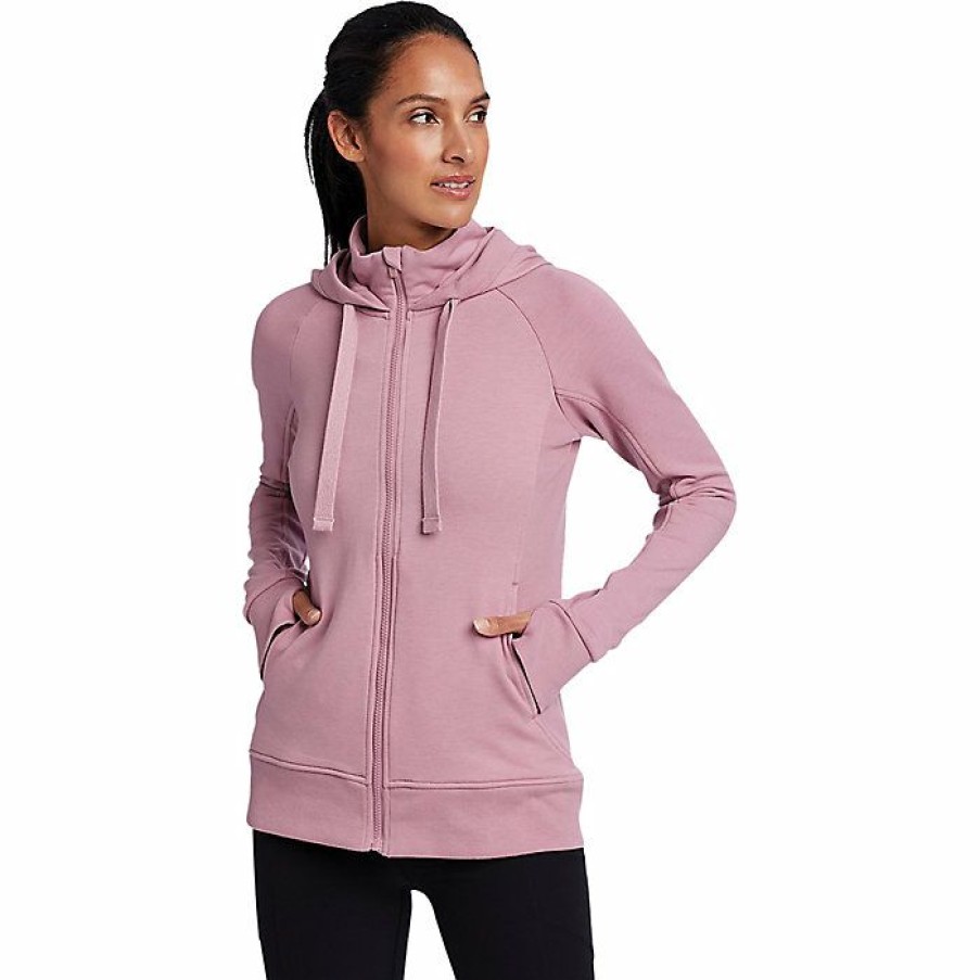 Apparel Eddie Bauer | Eddie Bauer Motion Women'S Cozy Fz Sweatshirt Discount