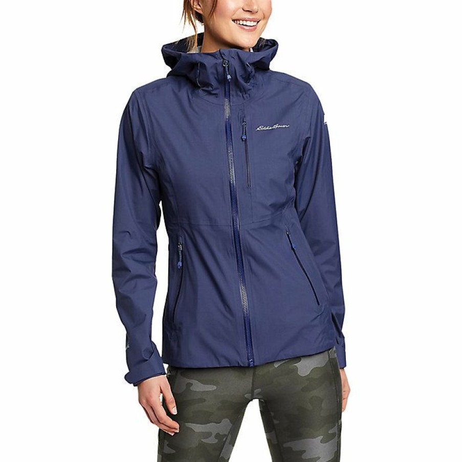 Apparel Eddie Bauer | Eddie Bauer First Ascent Women'S Bc Duralite Jacket Store Dusk Navy