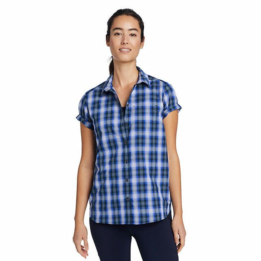 Apparel Eddie Bauer | Eddie Bauer Travex Women'S Mountain 2.0 Ss Shirt New