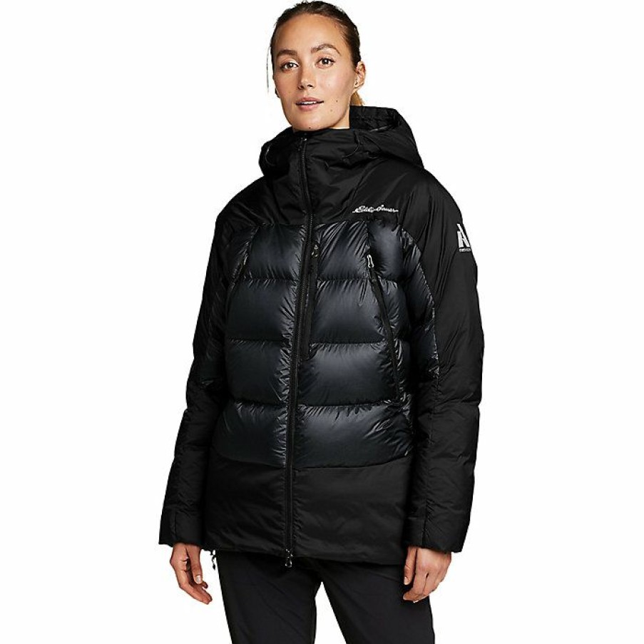 Apparel Eddie Bauer | Eddie Bauer First Ascent Women'S Downclime Alpine Parka New Black