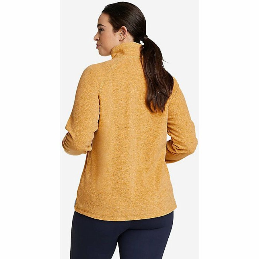 Apparel Eddie Bauer | Eddie Bauer Women'S Quest Solid 1/4 Zip Ls Raglan Store