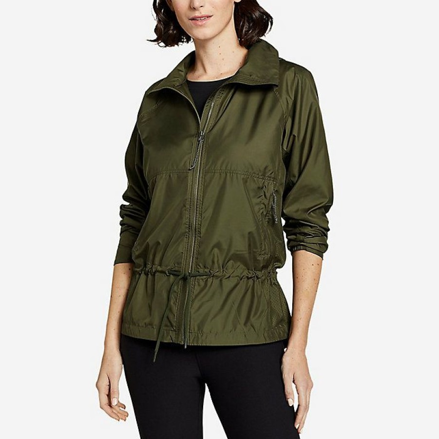 Apparel Eddie Bauer | Eddie Bauer Motion Women'S Ventatrex Aura Jacket Discount Dark Thyme