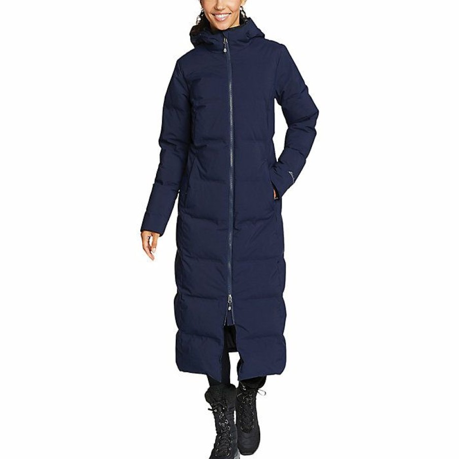 Apparel Eddie Bauer | Eddie Bauer Women'S Glacier Peak Seamless Stretch Down Duffle Coat Store