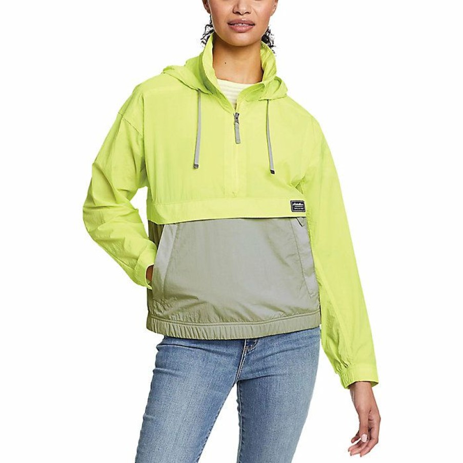 Apparel Eddie Bauer | Eddie Bauer Women'S Stowaway Anorak New