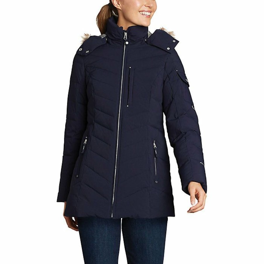 Apparel Eddie Bauer | Eddie Bauer Women'S Sun Valley Down Jacket New Dark Indigo