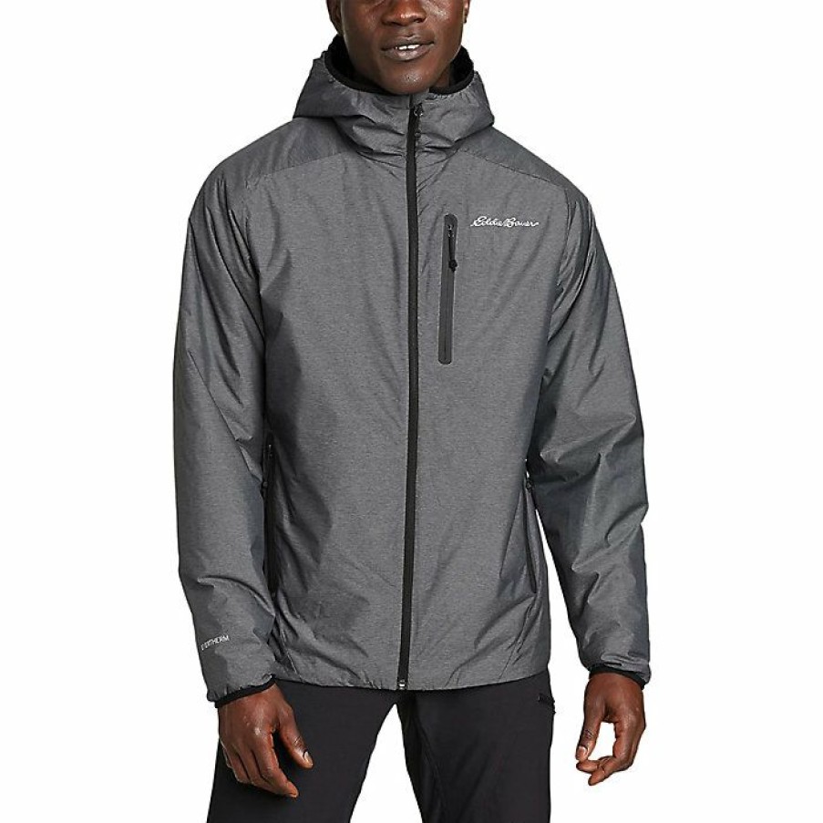 Apparel Eddie Bauer | Eddie Bauer First Ascent Men'S Evertherm Hooded Down Jacket Discount