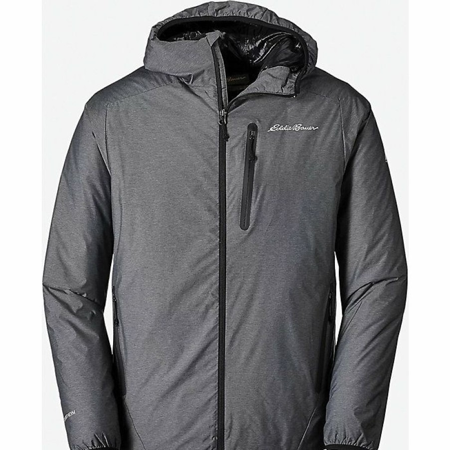 Apparel Eddie Bauer | Eddie Bauer First Ascent Men'S Evertherm Hooded Down Jacket Discount