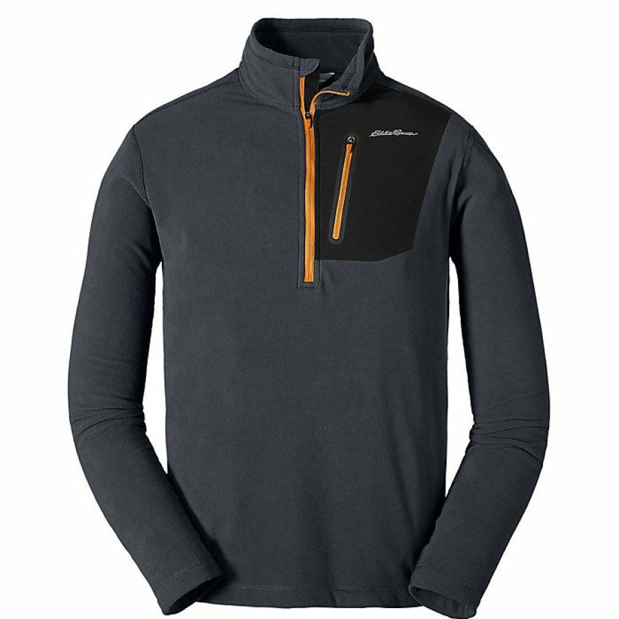 Apparel Eddie Bauer | Eddie Bauer First Ascent Men'S Cloud Layer Pro 1/4 Zip Pullover Shop Ascent Blue