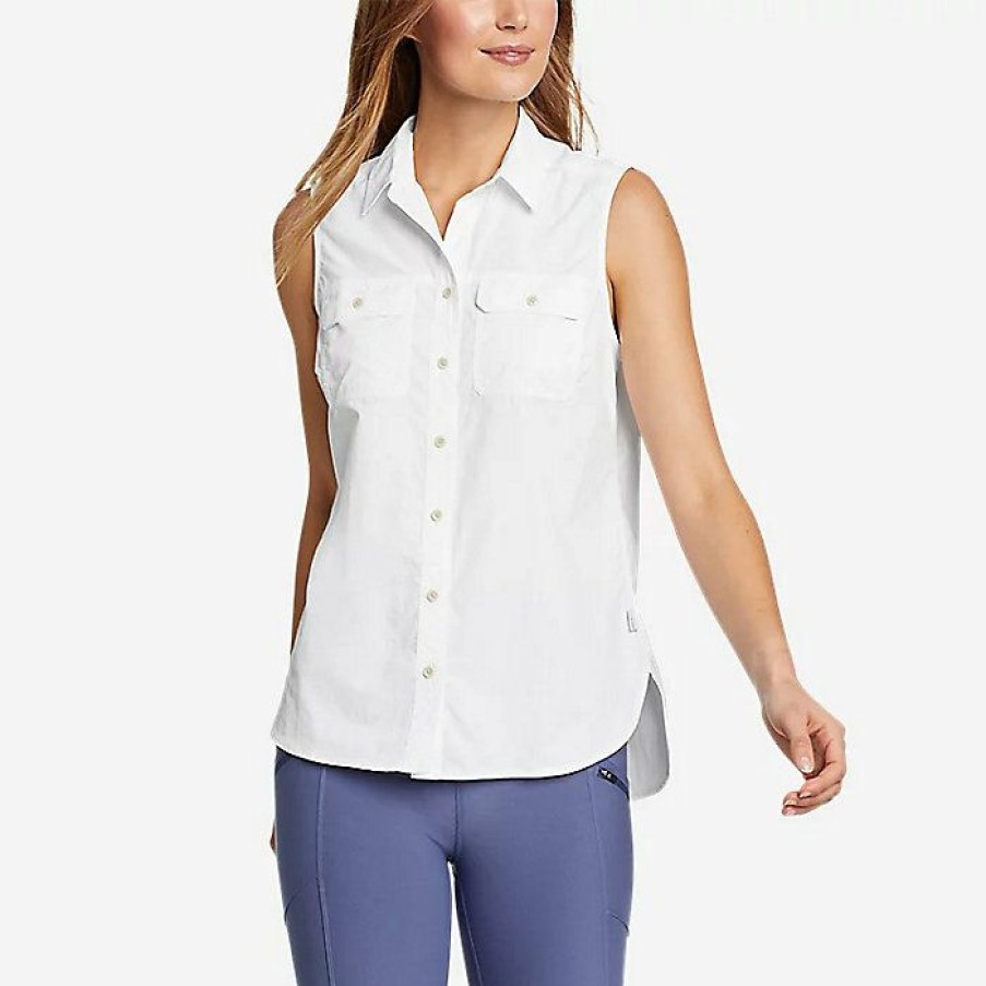 Apparel Eddie Bauer | Eddie Bauer Travex Women'S Mountain Ripstop Sl Shirt Discount