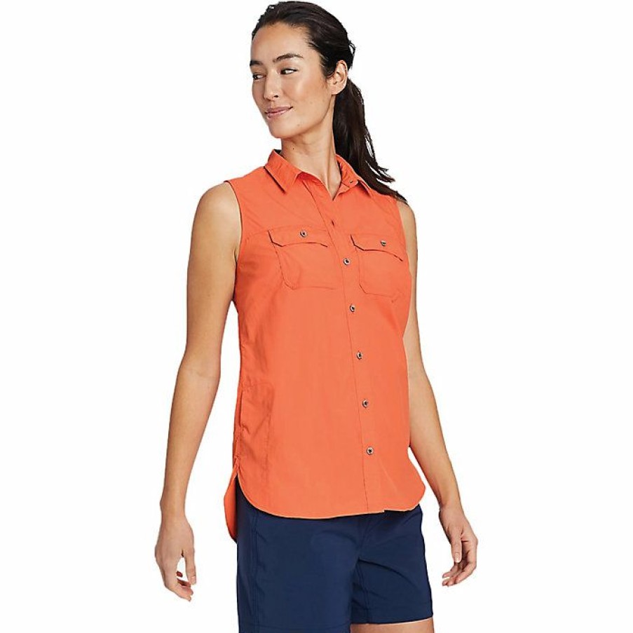 Apparel Eddie Bauer | Eddie Bauer Travex Women'S Mountain Ripstop Sl Shirt Discount