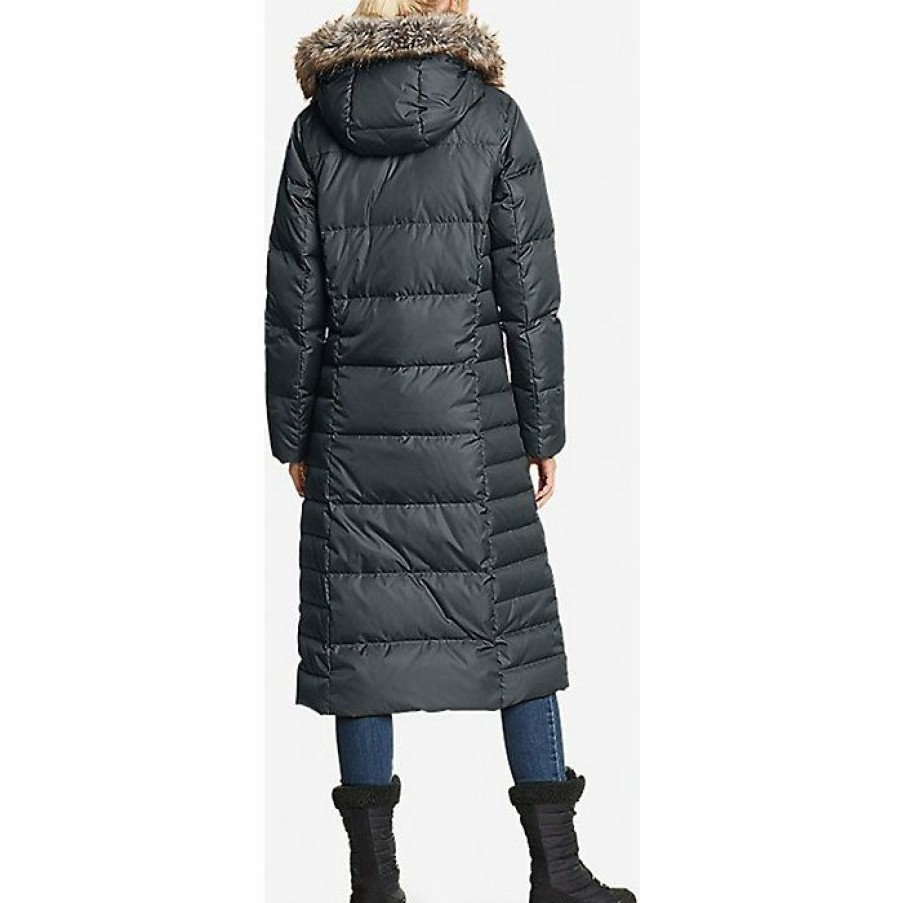 Apparel Eddie Bauer | Eddie Bauer Women'S Lodge Down Duffle Coat New