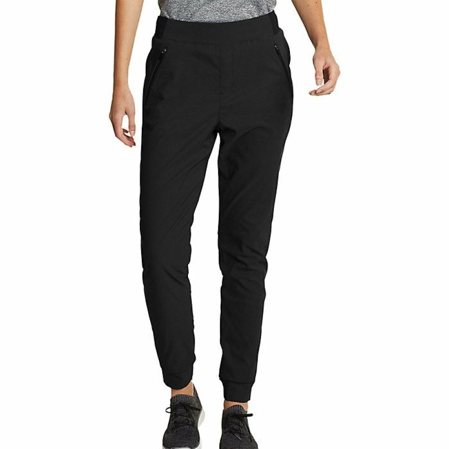 Apparel Eddie Bauer | Eddie Bauer First Ascent Women'S Guide Pro Lined Jogger New Black