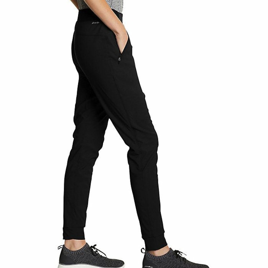 Apparel Eddie Bauer | Eddie Bauer First Ascent Women'S Guide Pro Lined Jogger New Black