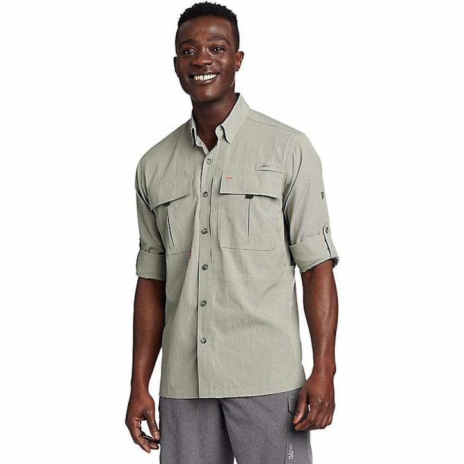 Apparel Eddie Bauer | Eddie Bauer Men'S Upf Guide 2.0 Ls Shirt Shop