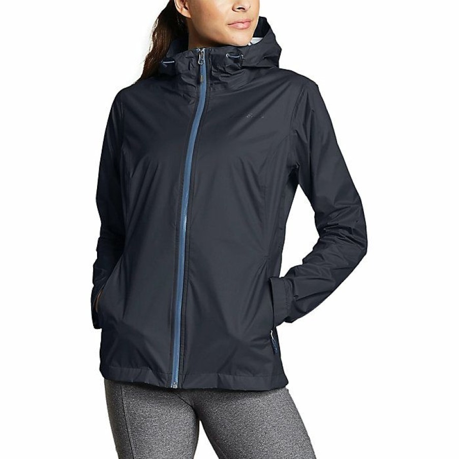 Apparel Eddie Bauer | Eddie Bauer Women'S Cloud Cap Rain Jacket New