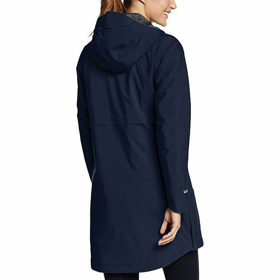 Apparel Eddie Bauer | Eddie Bauer Women'S Cloud Cap Stretch Insulated Trench Discount