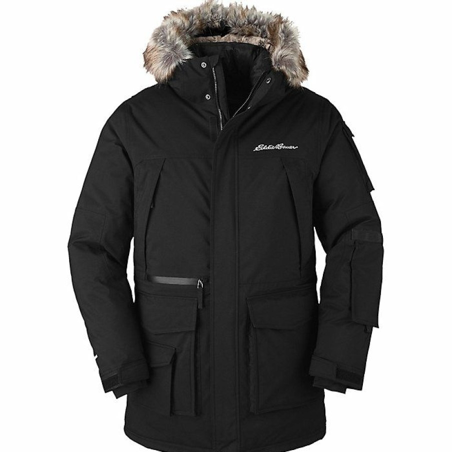 Apparel Eddie Bauer | Eddie Bauer Men'S Superior Tailgate Parka Store Black