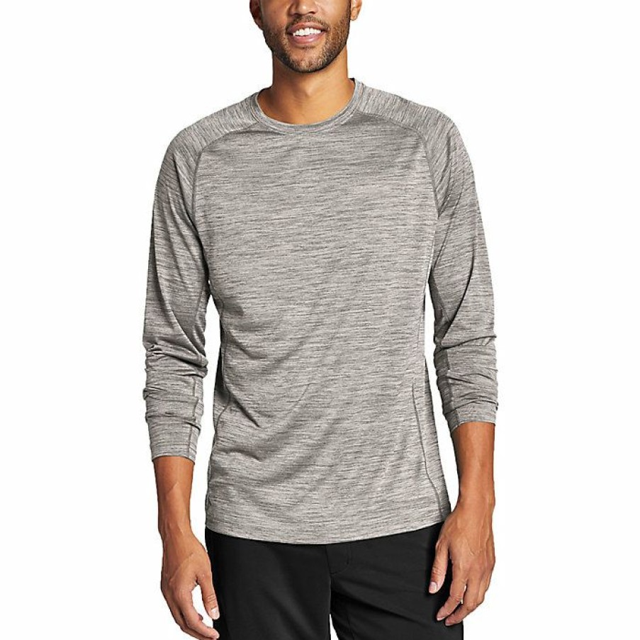 Apparel Eddie Bauer | Eddie Bauer Motion Men'S Resolution Ls Tee Discount