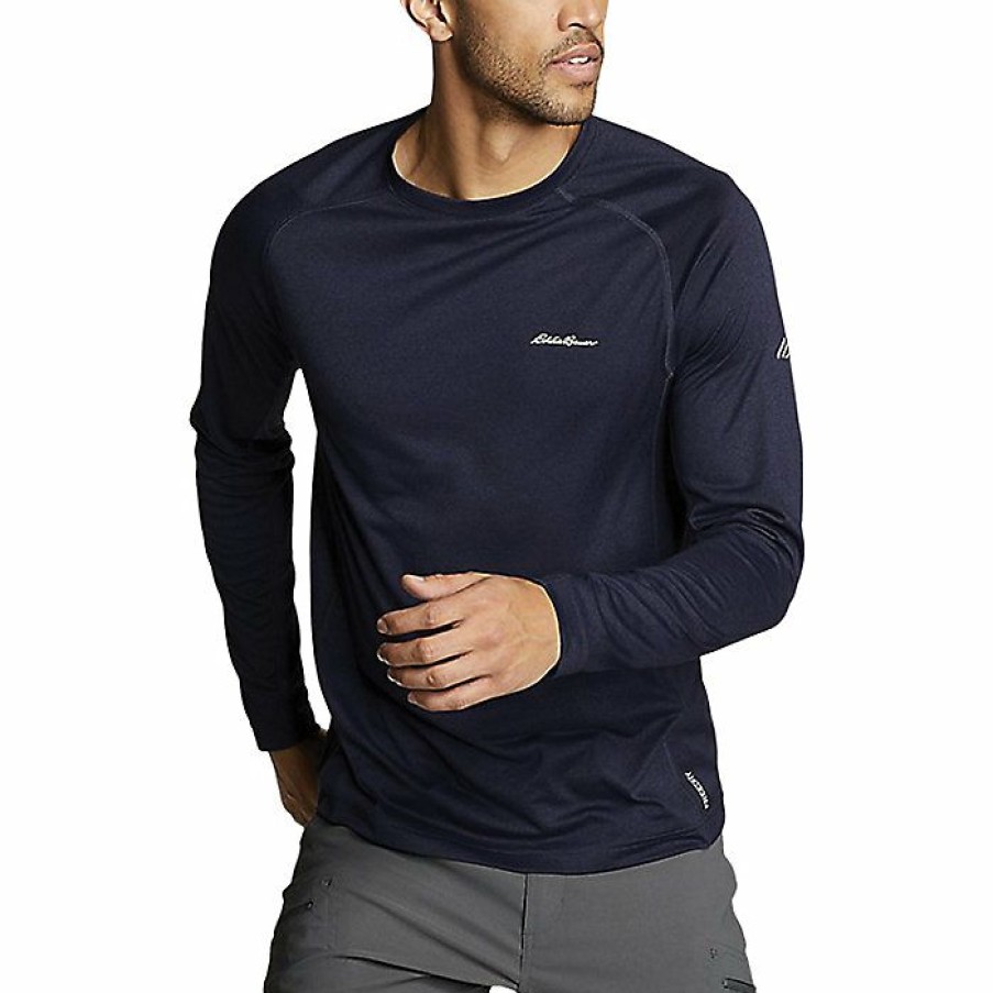 Apparel Eddie Bauer | Eddie Bauer Motion Men'S Resolution Ls Tee Discount