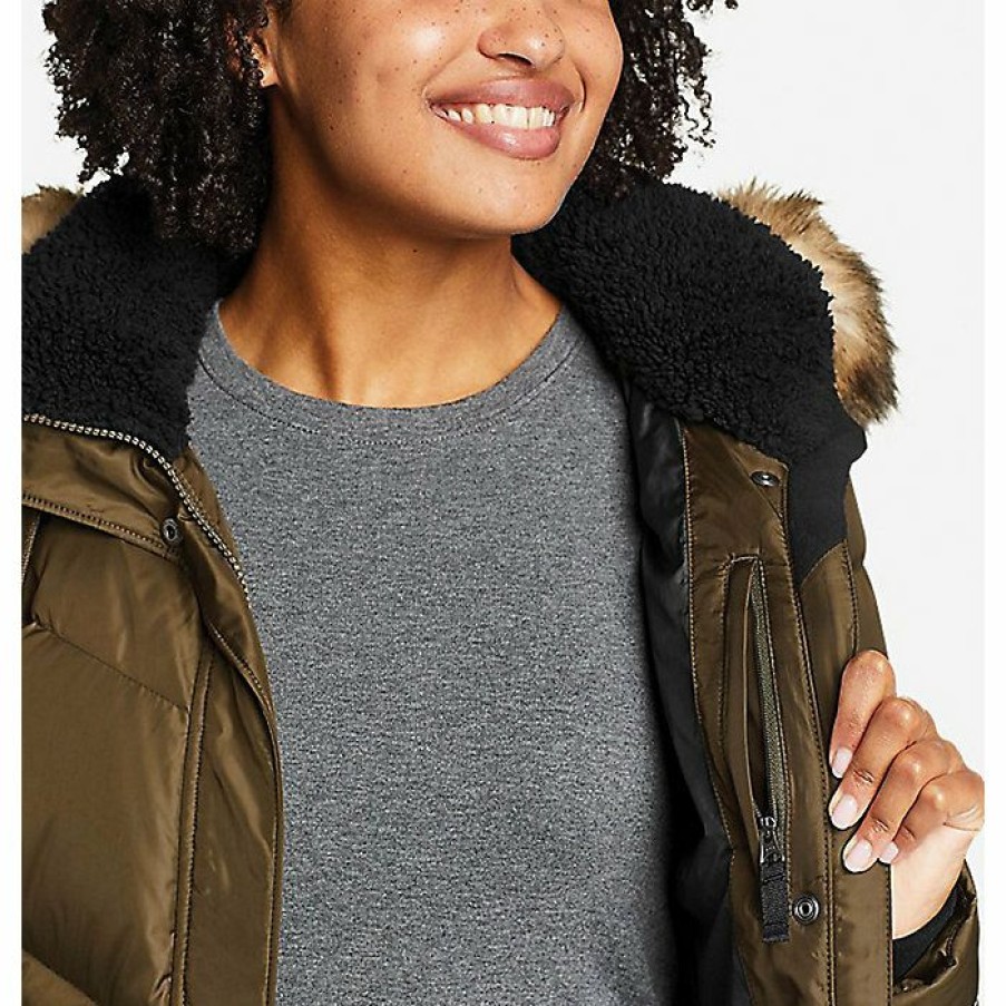 Apparel Eddie Bauer | Eddie Bauer Women'S Lodge Cascadian Down Parka New