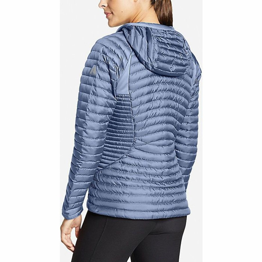 Apparel Eddie Bauer | Eddie Bauer First Ascent Women'S Microtherm 2.0 Stormdown Hooded Jacket New