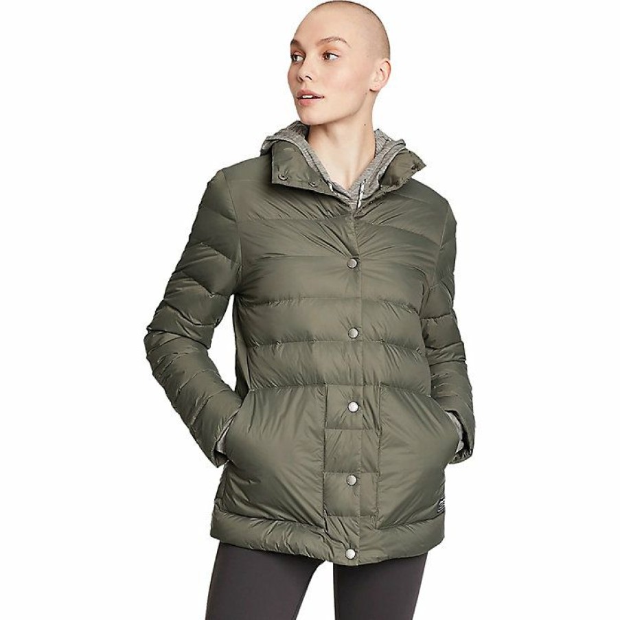 Apparel Eddie Bauer | Eddie Bauer Women'S Stratuslite Snap Jacket Store