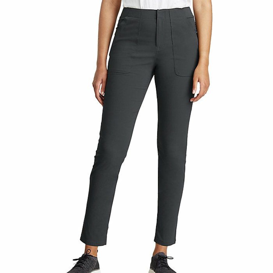 Apparel Eddie Bauer | Eddie Bauer Travex Women'S Sight Scape Skinny Ankle Pant New