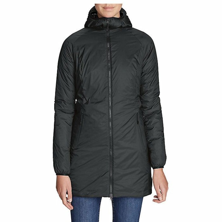 Apparel Eddie Bauer | Eddie Bauer First Ascent Women'S Evertherm Down Parka Store Dark Smoke