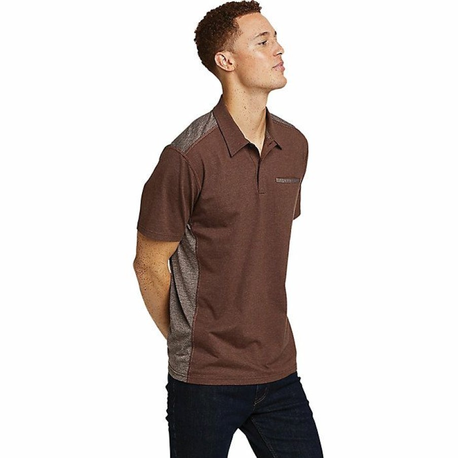 Apparel Eddie Bauer | Eddie Bauer Travex Men'S Adventurer Ss Polo Discount