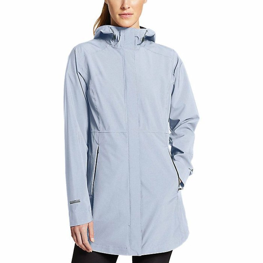 Apparel Eddie Bauer | Eddie Bauer Women'S Cloud Cap 2.0 Stretch Parka Discount Blue Smoke