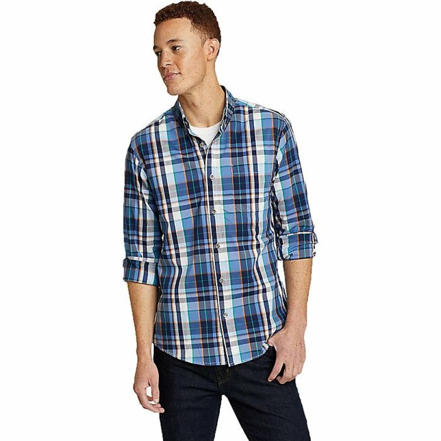 Apparel Eddie Bauer | Eddie Bauer Travex Men'S Voyager Ls Shirt Store